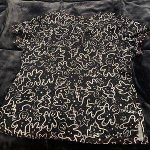 Koi xl gingerbread scrub top never worn